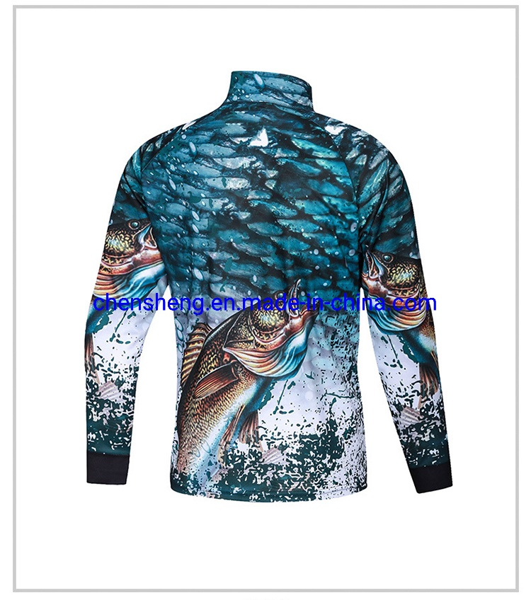 Custom Fishing Shirts Long Sleeve Fishing Sportswear Clothes Clothing Men for UV Fly Fishing Clothing Men Waterproof