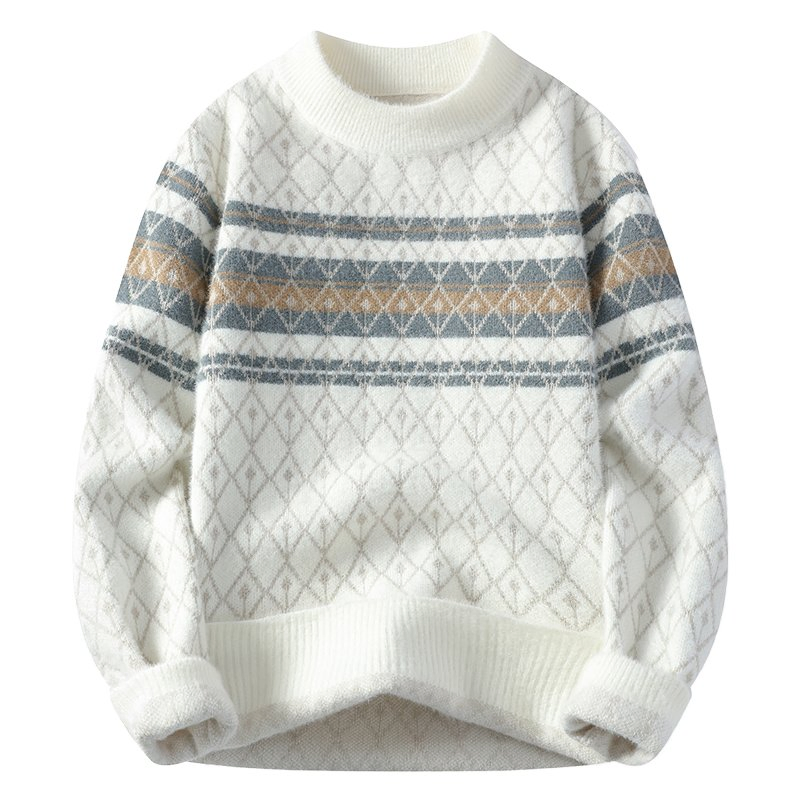 Manufacturers' Best-Selling Men's Knitwear, Autumn New Style, Fashionable and Trendy Pullover, Round-Neck Knitted Sweater for Men, Clothing