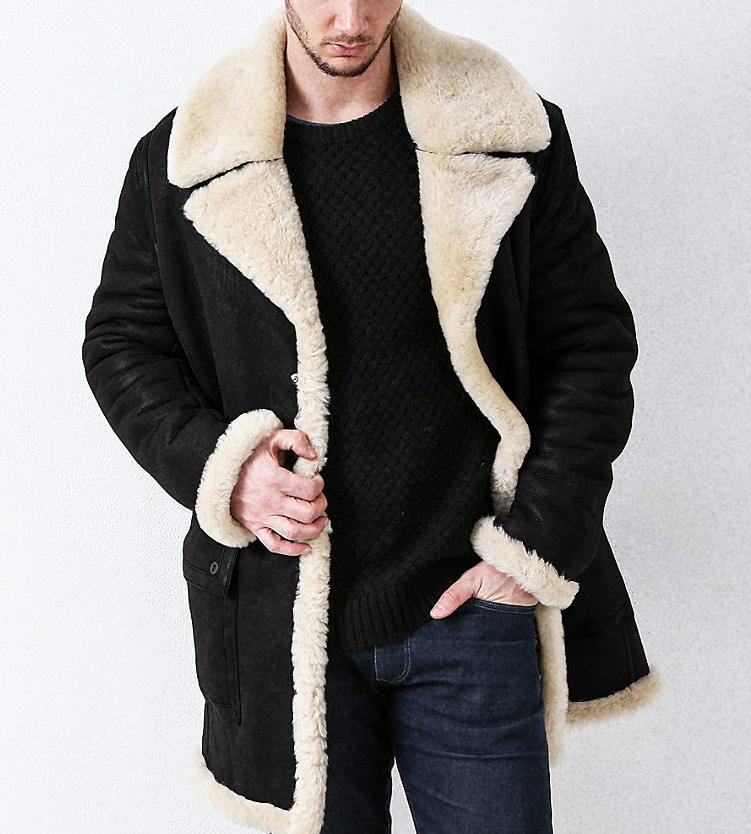 OEM Service Men Winter Fashion Casual Fur Windproof and Warm Jacket Plus-Size Coat Clothing