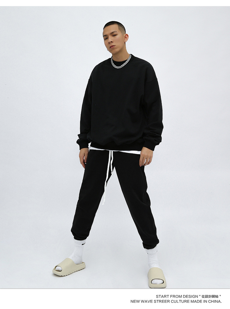 Plus Size 2 Two Pieces Sets Casual Vogue Autumn Winter Sweatshirts Jogger Tops + Pants Suits Women Men Clothing Outfits Tracksuits