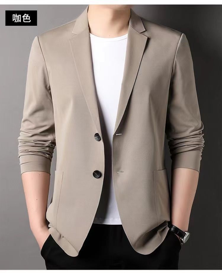 Men's Formal Business Wedding Suits British Casual Style Breathable Worsted Single Breasted Button Fly Anti-Static for Adults