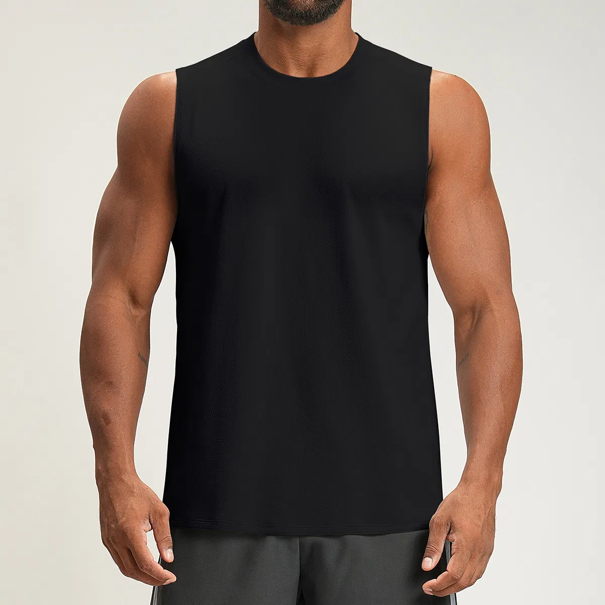 Men's Quick Dry Workout Tank Top Gym Muscle Tee Fitness Bodybuilding Sleeveless T Shirt