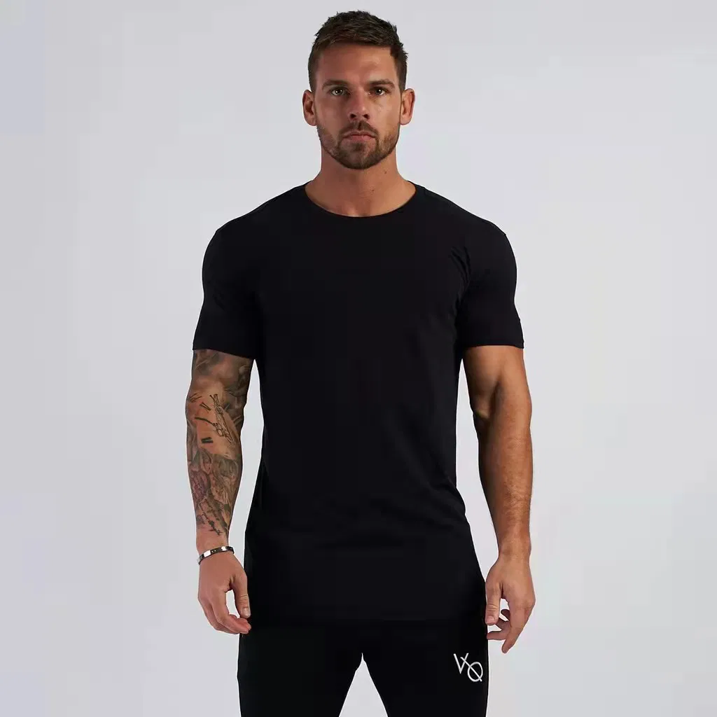 Wholesale Men Customized T-Shirt Clothes Casual Breathable Comfortable Short-Sleeved Sportswear