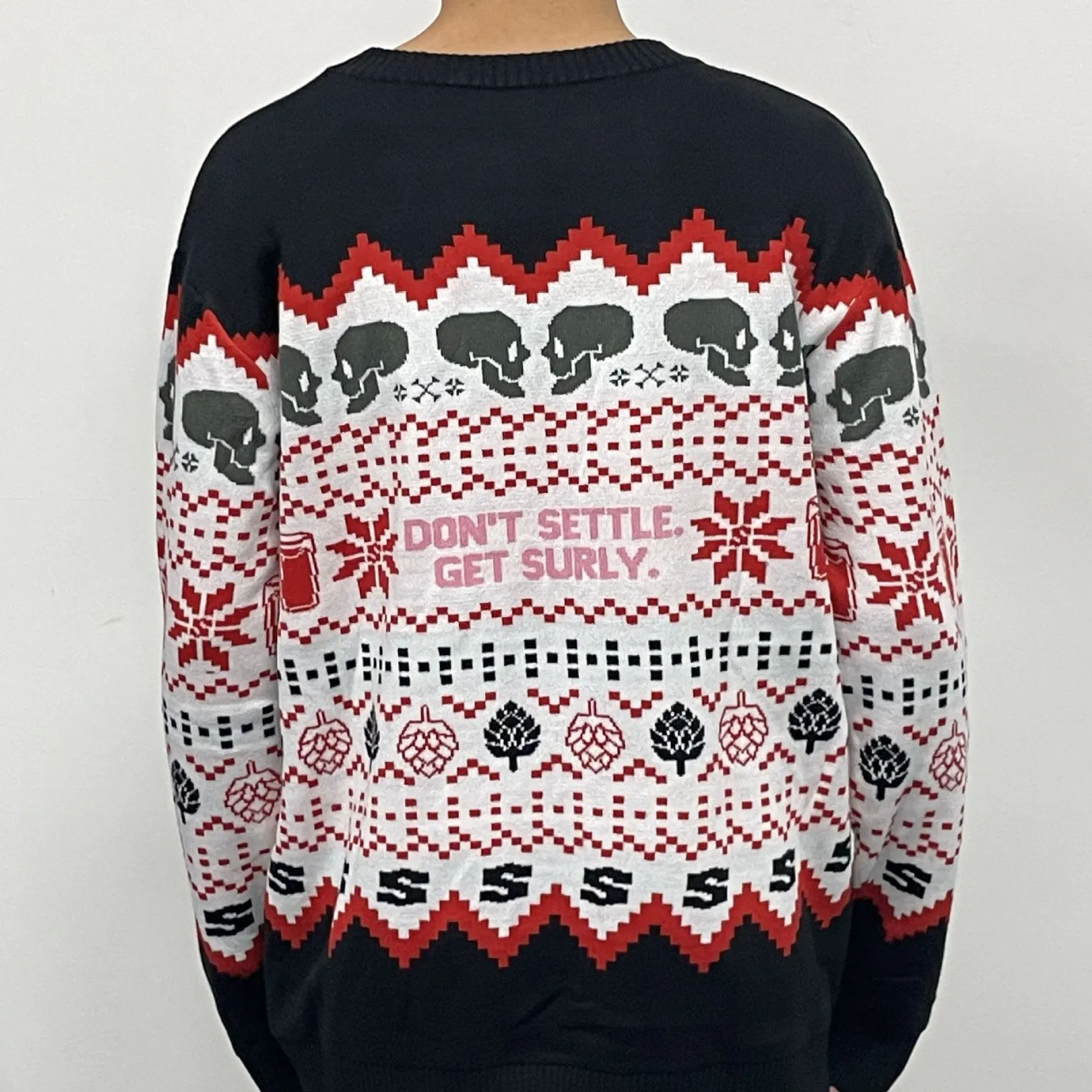 Wholesale Men Knitwear Jacquard Casual Men′ Knitted Pullover Sweater Male Knit Clothes