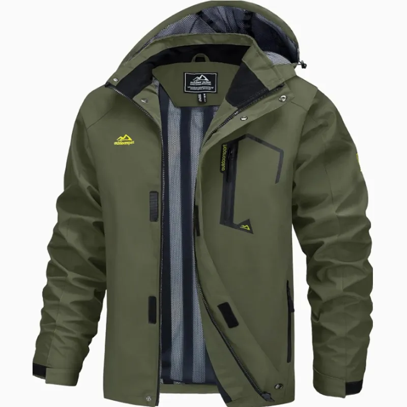 High-Quality Waterproof Windproof and Breathable Outdoor Jacket Same Style Mountaineering Jacket for Men and Women Clothes