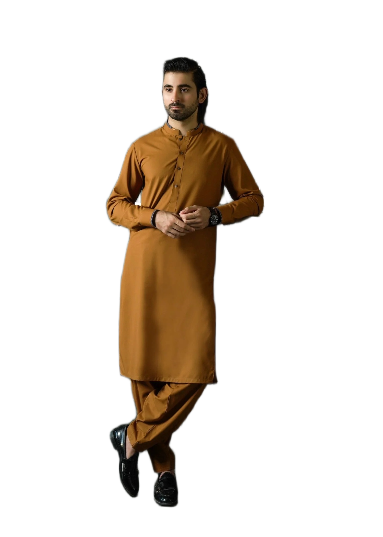 Custom Ethnic Traditional Muslim Clothing Shalwar Kameez High Quality Wrinkle Free Quick Dry 2pcs Suit Men Party All Seasons