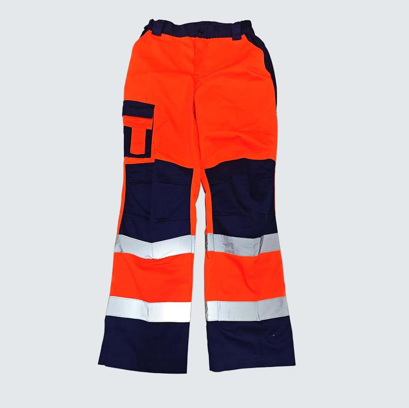 Reflective Safety Cargo Pants for Men Hi Vis Workwear Winter Warm Trousers Heavy Duty Style Safety Clothing