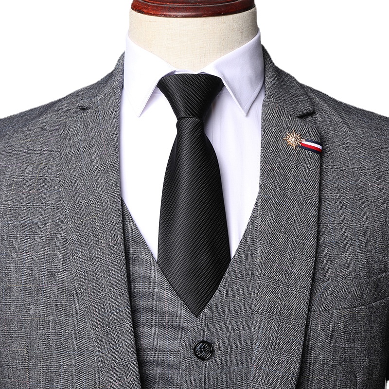 Customized Vintage Gentleman Classic Fashion Slim Fit Men's Business Suits Three Piece Groom Dress