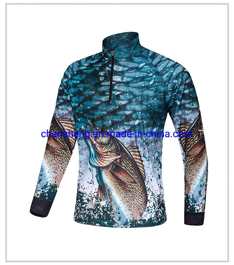 Custom Fishing Shirts Long Sleeve Fishing Sportswear Clothes Clothing Men for UV Fly Fishing Clothing Men Waterproof