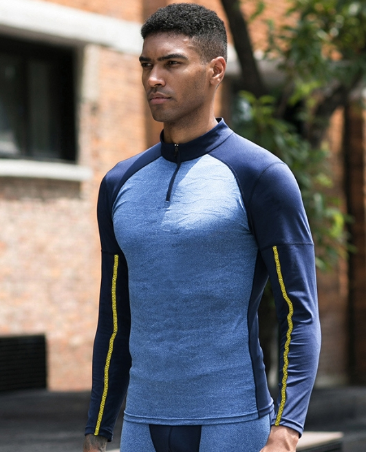 Men's Autumn and Winter Fitness Clothes Long Sleeved Sportswear