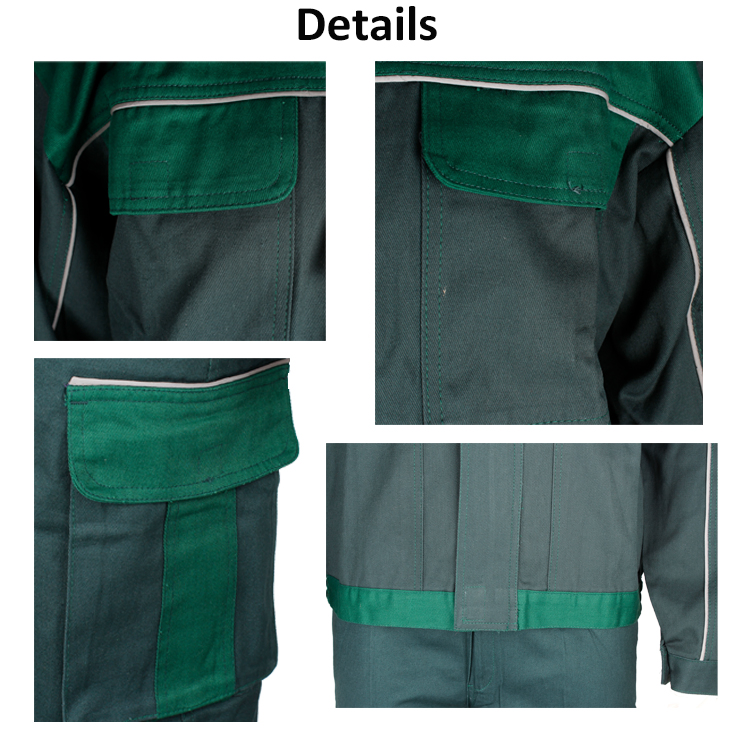240GSM Cotton Working Protect Body Wear Labour Clothes Workwear Set Work Suit Uniform for Men