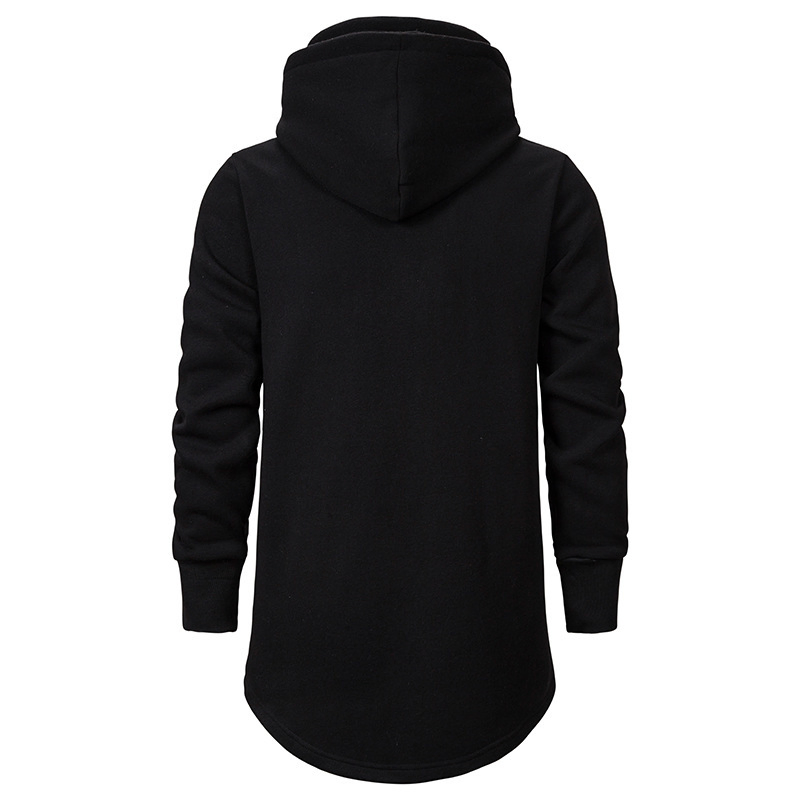 Custom Long Length 100% Cotton French Terry/Fleece Plain Hoodie Sweaters Long Sleeve Women Men Unisex Oversized Sports Top Sweatshirt