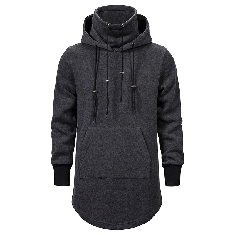 Custom Long Length 100% Cotton French Terry/Fleece Plain Hoodie Sweaters Long Sleeve Women Men Unisex Oversized Sports Top Sweatshirt