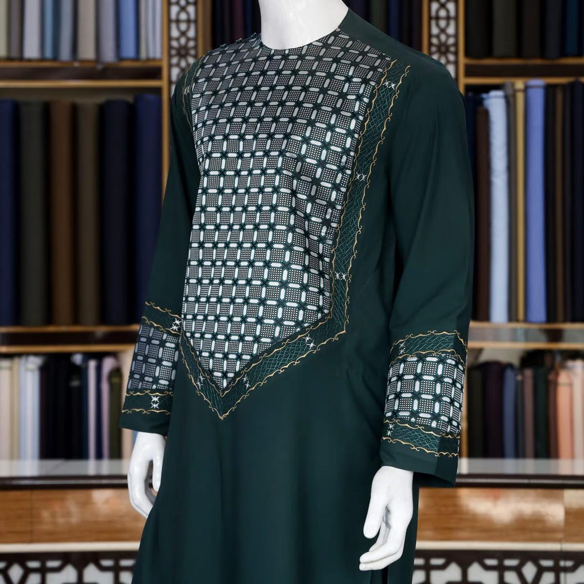 Direct Sale Men's Clothing O-Neck Full Sleeve Embroidered Afghan Dresses Kameez &amp; Shalwar Set Afghani Men Salwar Suit