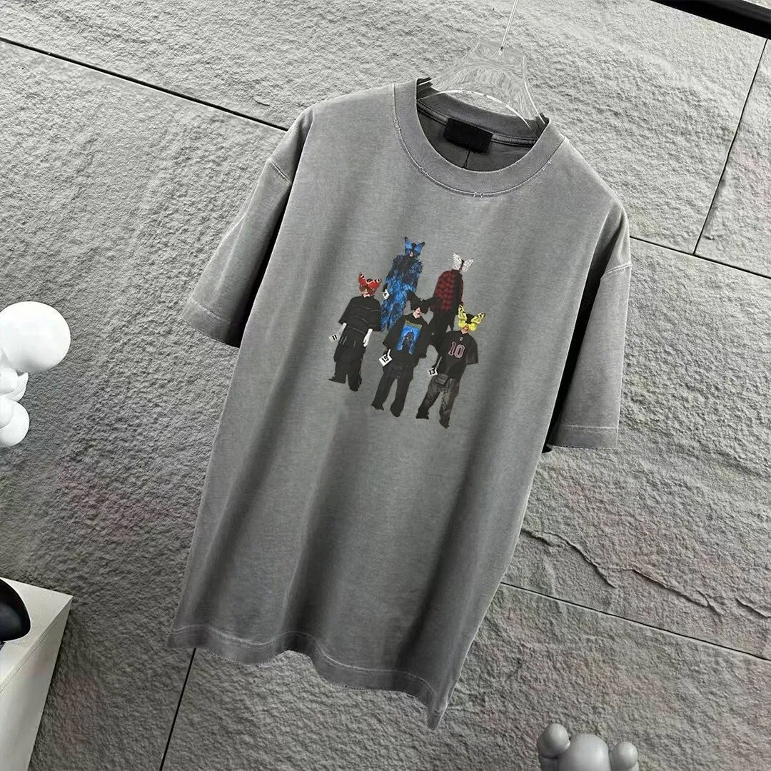 Luxury High-End Designer Graphic T-Shirts for Men Premium Cotton Casual Short Sleeve Tees Fashion Streetwear Tops