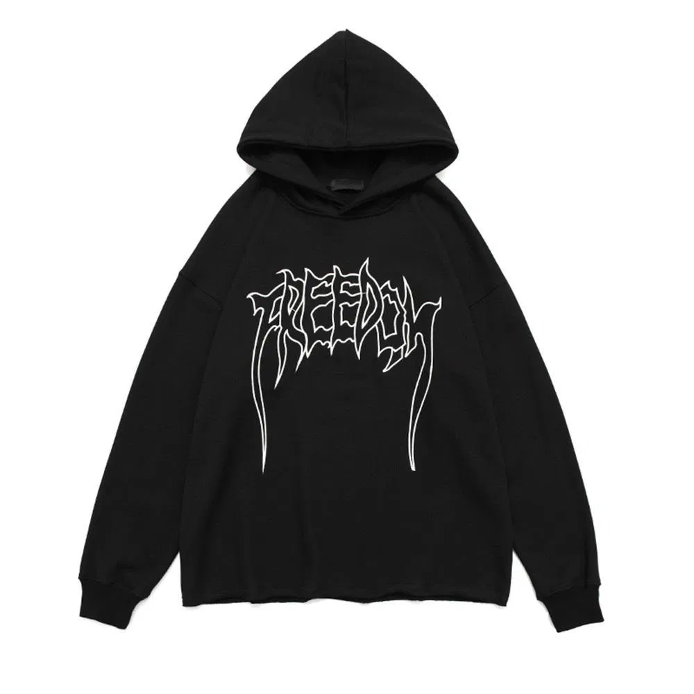 New Style Streetwear Fashion 100% Cotton Thick Custom Embroidery Logo Oversized Drop Shoulder Hoodies Men