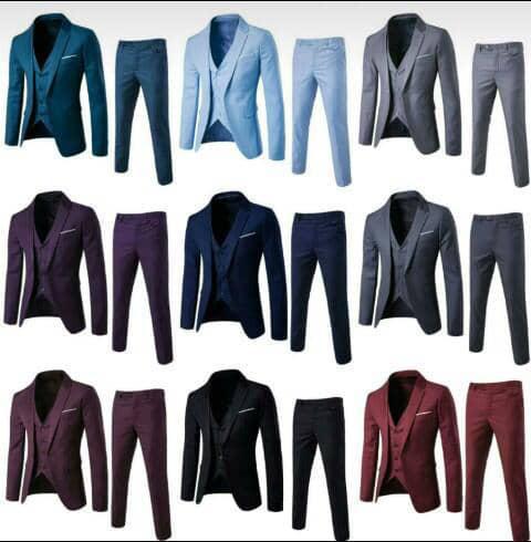 Fashion Men Three Pieces of Business Suit Dress Wedding Suit Groomsman Suit