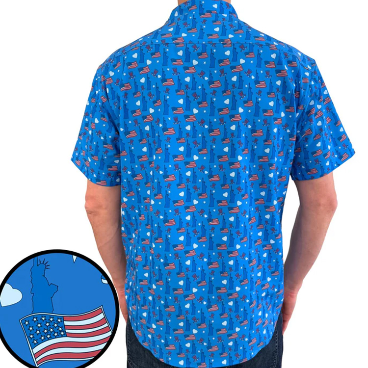 Reverse Print Button-down Collar Traditional Aloha Shirts Hawaiian Shirt Custom Mens Clothes