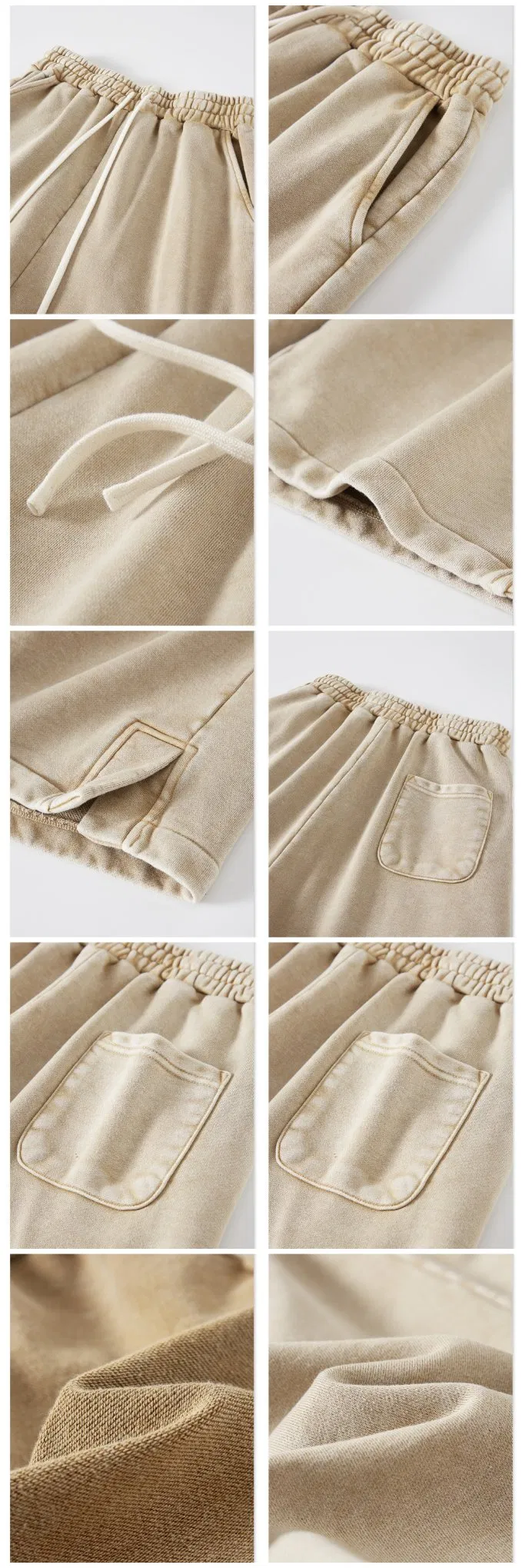 470g Summer Wash Vintage Split Sweat Shorts