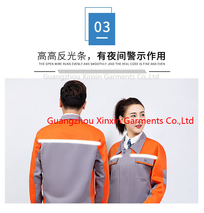 Working Clothing Men Women Contrast Color Jacket Pants Autumn Winter Welding Suit Workshop Coveralls Workshop Uniforms Sets W2209-4