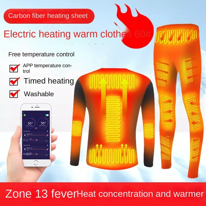 New Arrival Heated Base Layer for Men's Heated Underwear in Cold Winter Thermal Warm Based Layer