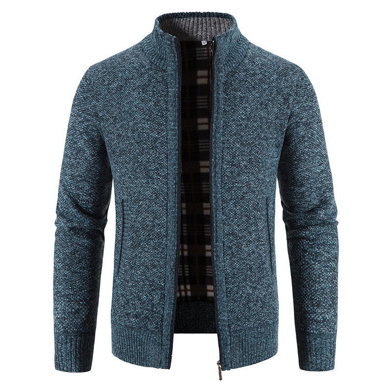 Wholesale Winter Cardigan Zippered Sweater Men's Loose Knitwear