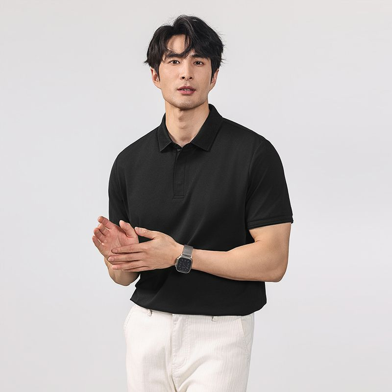 Custom Summer Short-Sleeve Polo Shirts Supermarket Workwear