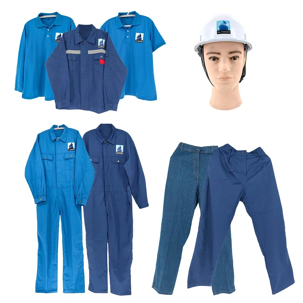AI-MICH Men Utility Pockets Workwear Labor Protection Set Labor Work Wear Uniform