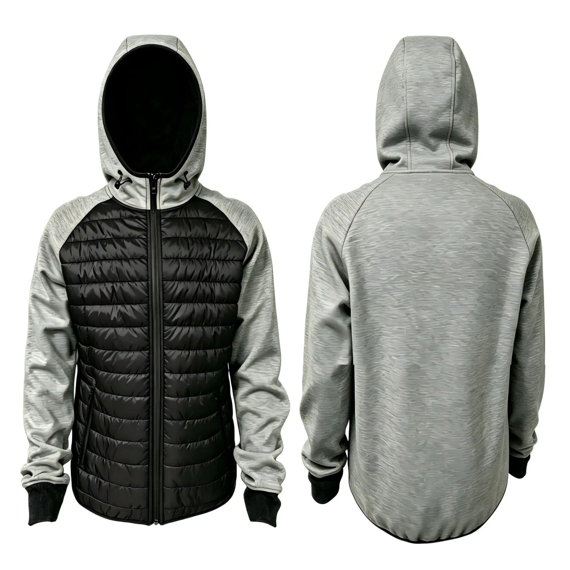 Pongee Water Repellant Fake Down Outdoor Winter Men Jacket Waterproof Outdoor Filling Wear Work Clothing
