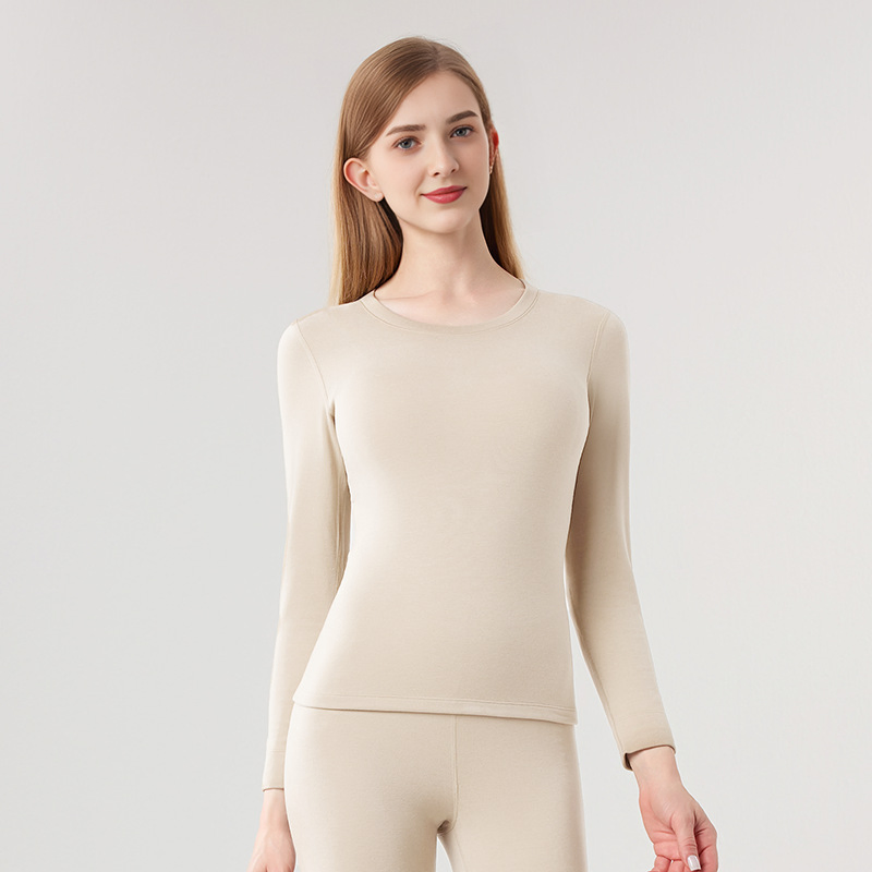 Women's New Arrival German Velvet &amp; Cashmere Double-Sided Fleece Seamless Heated Thermal Top - Base Layer