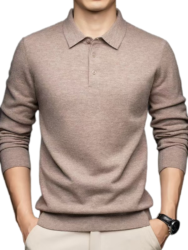 Designer Clothes Custom Knitwear Sweater Men's Polo Collar Clothing Plain Knitted Jersey Pullover Man Sweater