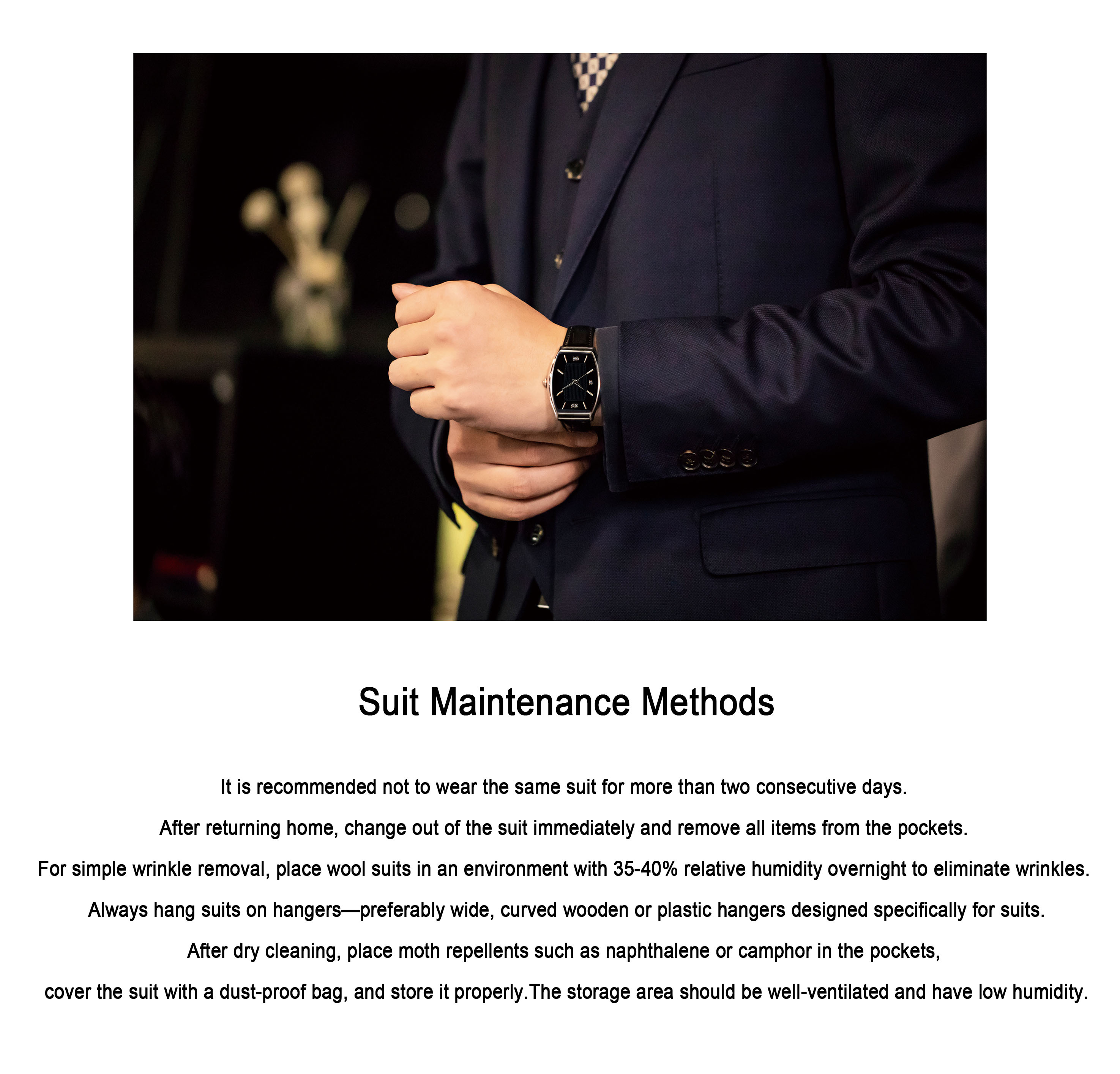 Suit inner details