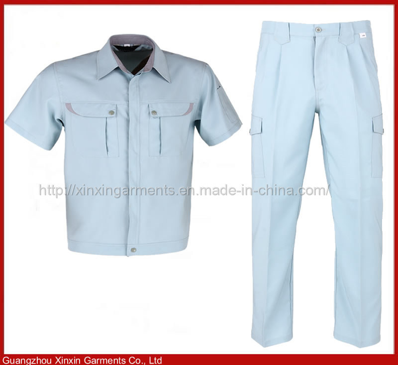 Custom Made High Quality Summer Short Sleeve Working Uniform for Men Workwear (W359)