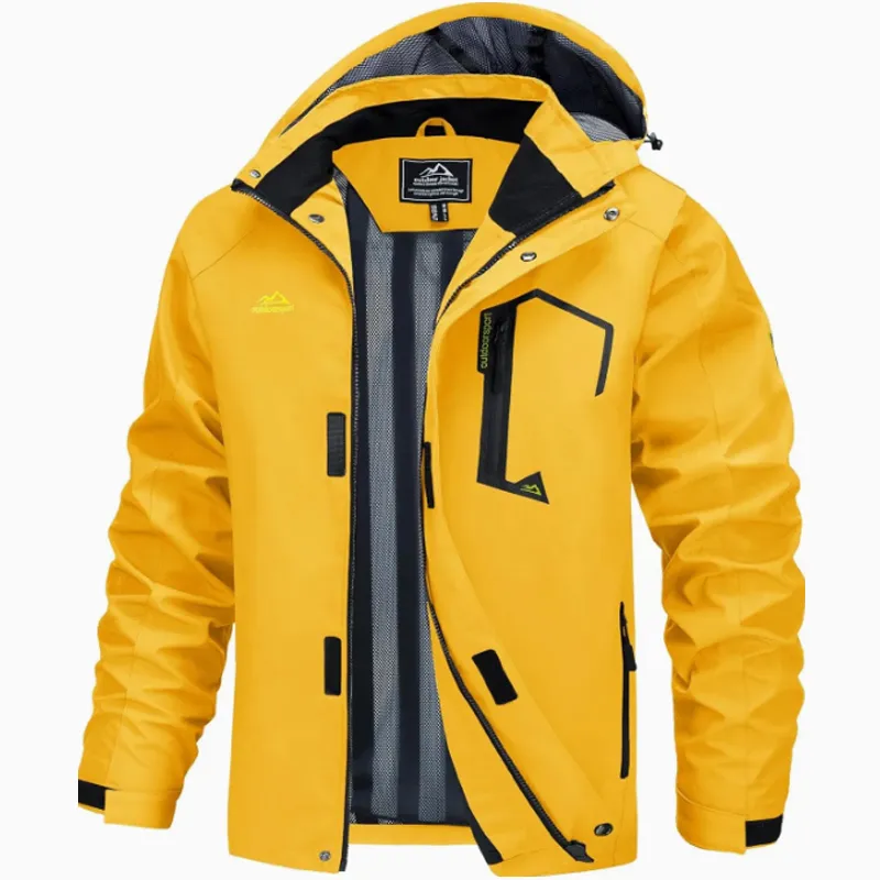 High-Quality Waterproof Windproof and Breathable Outdoor Jacket Same Style Mountaineering Jacket for Men and Women Clothes