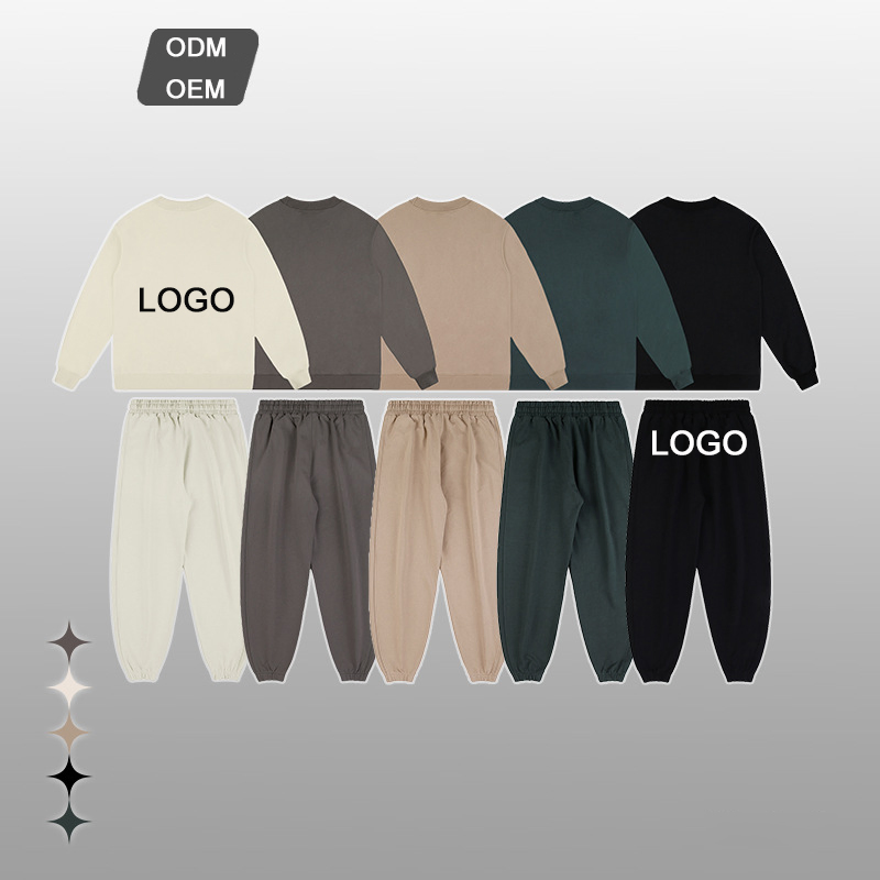 Plus Size 2 Two Pieces Sets Casual Vogue Autumn Winter Sweatshirts Jogger Tops + Pants Suits Women Men Clothing Outfits Tracksuits