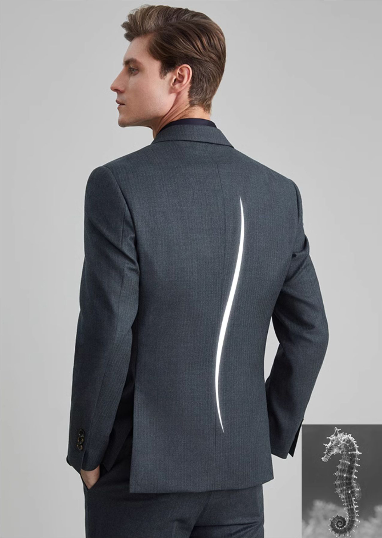 100% Virgin Wool Luxury Men's Suit Custom Double Breasted Business Suit Three Piece Set Suit Vest Pant Men's Wedding Dress Suit