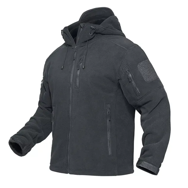 Conmr Tactical Fleece Jacket Men's Windproof Warm Outdoor Coat