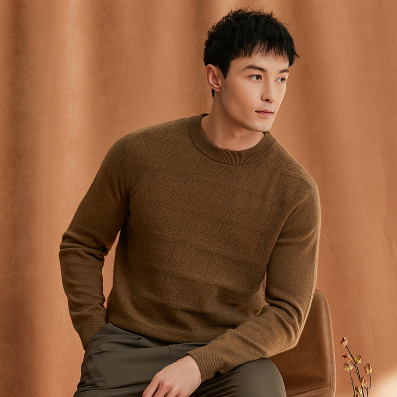 Men's 100% Cashmere Sweater Luxury Winter Knitwear for Business &amp; Casual Wear Made in China Supplier
