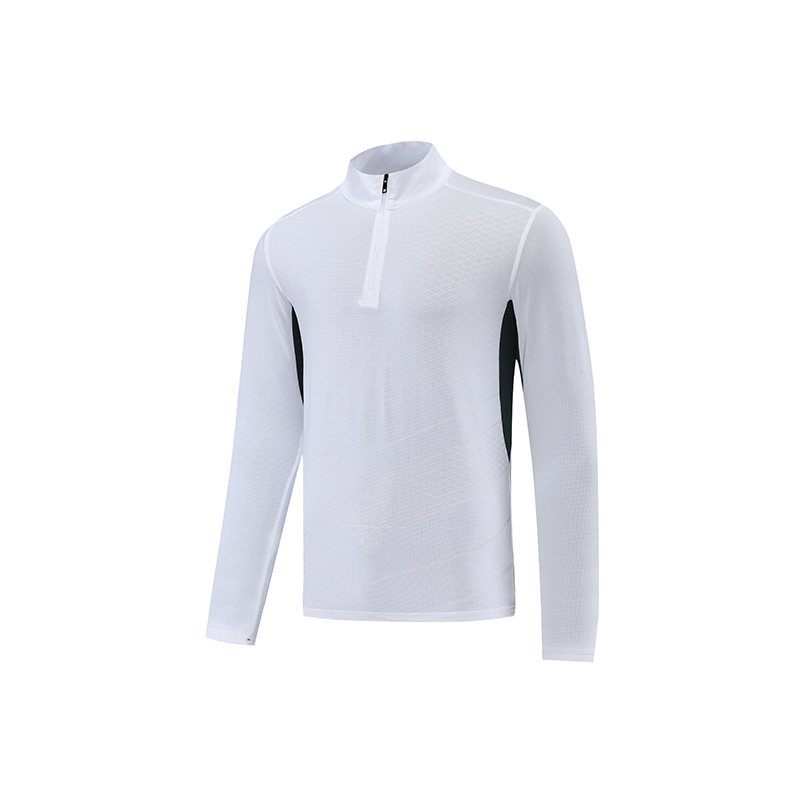 New Dark Grain Men's Autumn and Winter Stand-up Collar Fitness Clothes PRO Sports Running Training Long Sleeve High Elastic Speed Dry Tight Clothing