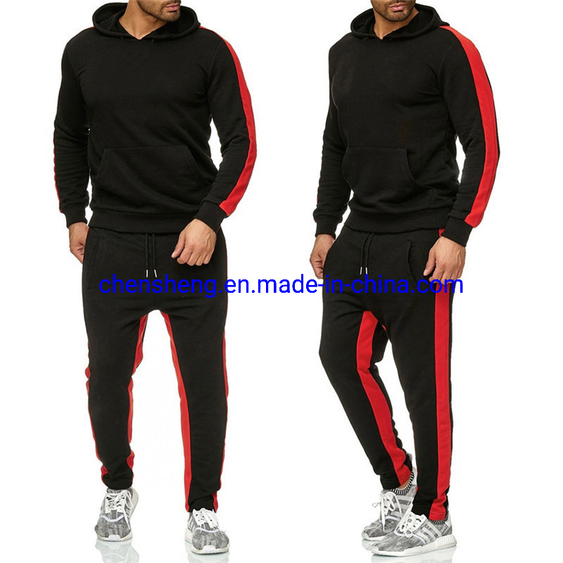 Autumn Winter Sweat Suits Men Casual Sports Suit Men's Fashion Plus Size Hooded Jacket Pants Set Men Joggers Sportswear Gym Wear