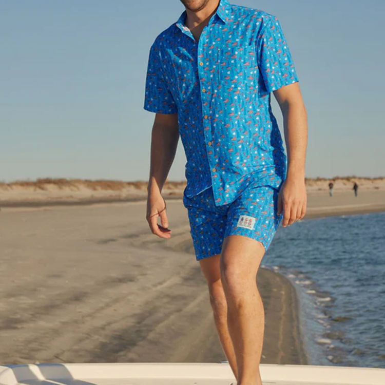 Reverse Print Button-down Collar Traditional Aloha Shirts Hawaiian Shirt Custom Mens Clothes