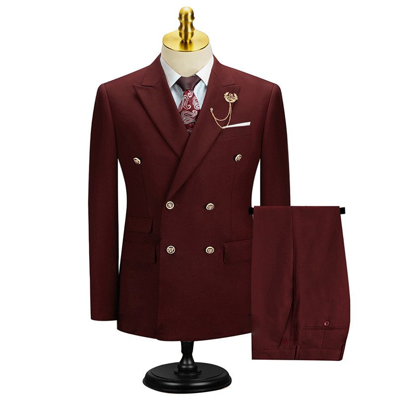 Custom Mens Business Suits Slim Fit 2 Piece Tuxedo Groom Wedding Suits for Men Custom Blazer 2 Pieces (jacket +pant)