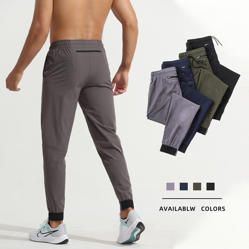 Casual Sports Pants Men Woven Quick-Drying Sweatpants Outdoor Running Fitness Training Wear