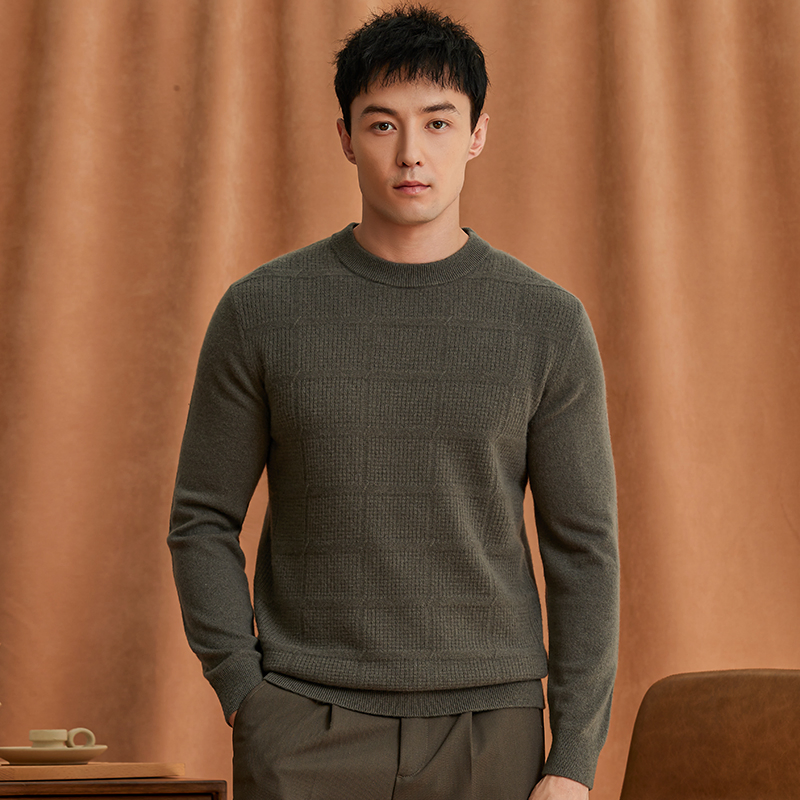 Men's 100% Cashmere Sweater Luxury Winter Knitwear for Business &amp; Casual Wear Made in China Supplier