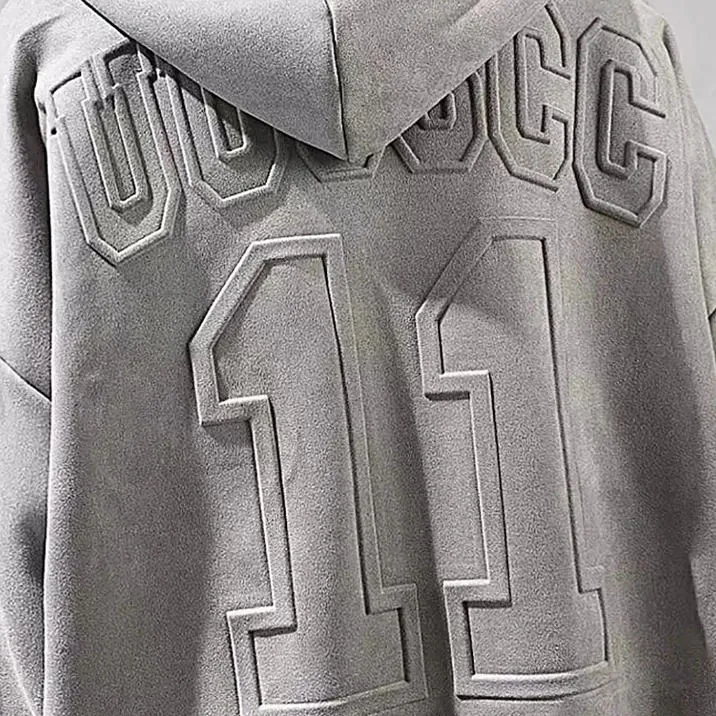Cotton Thick Custom Embroidery Logo Hoodie