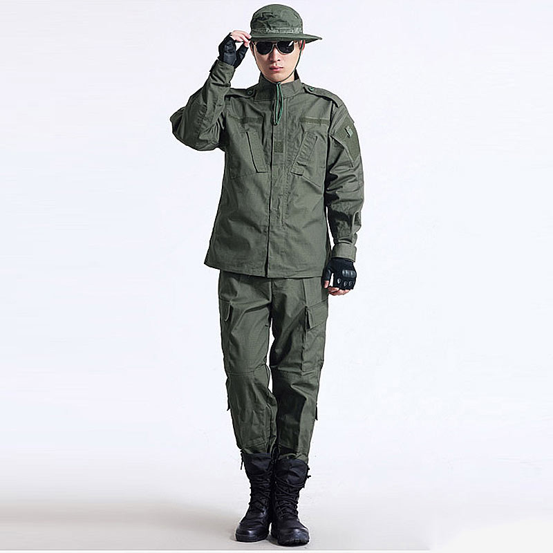 Autumn / Winter High Quality Wholesale Factory Green Combat Camo Ceremonial Hunting Tactical Workwear for Men Clothes Acu Uniform