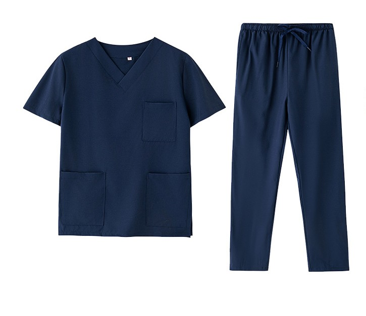 Unisex Custom Logo V-Neck Scrubs Suits Men/Women Nurse Uniforms Dental Hospital Medical Uniforms Surgical Suits Nurse Workwear