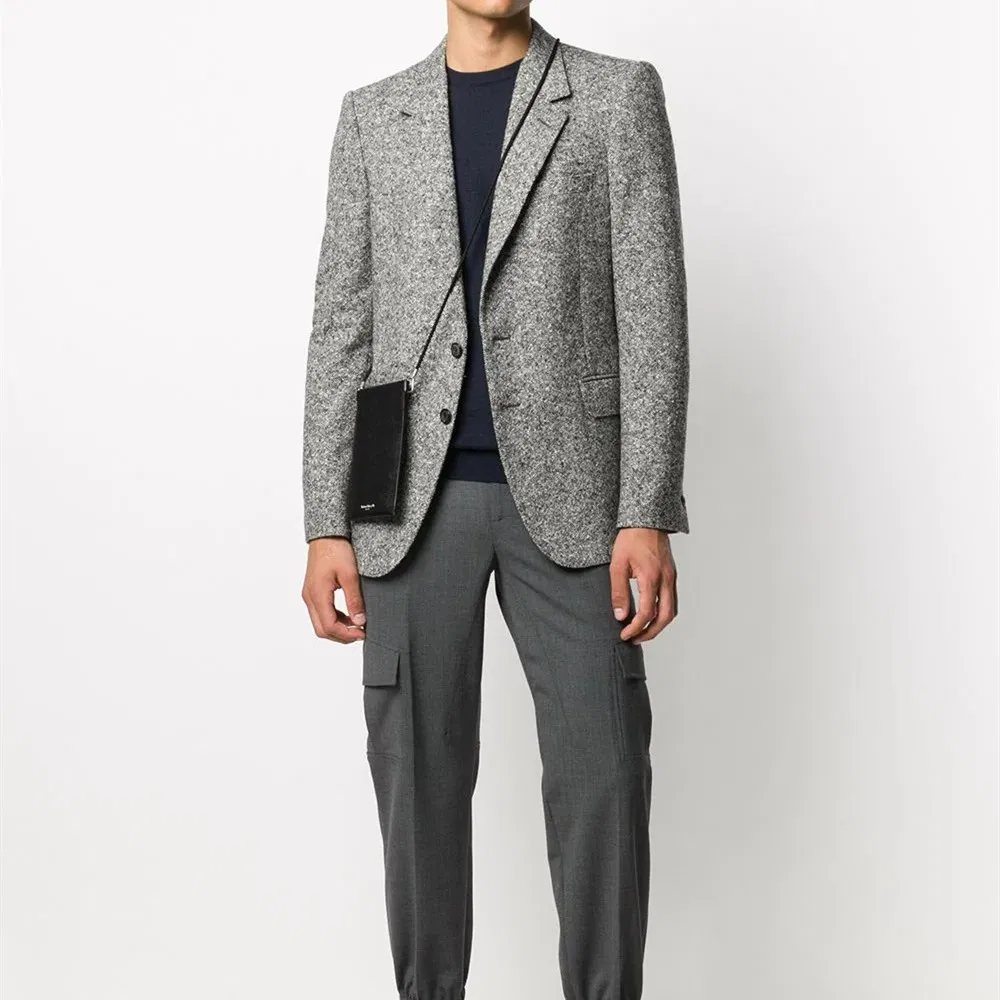 Customized Cashmere Knitwear Men's Thin Business Formal Sweater.