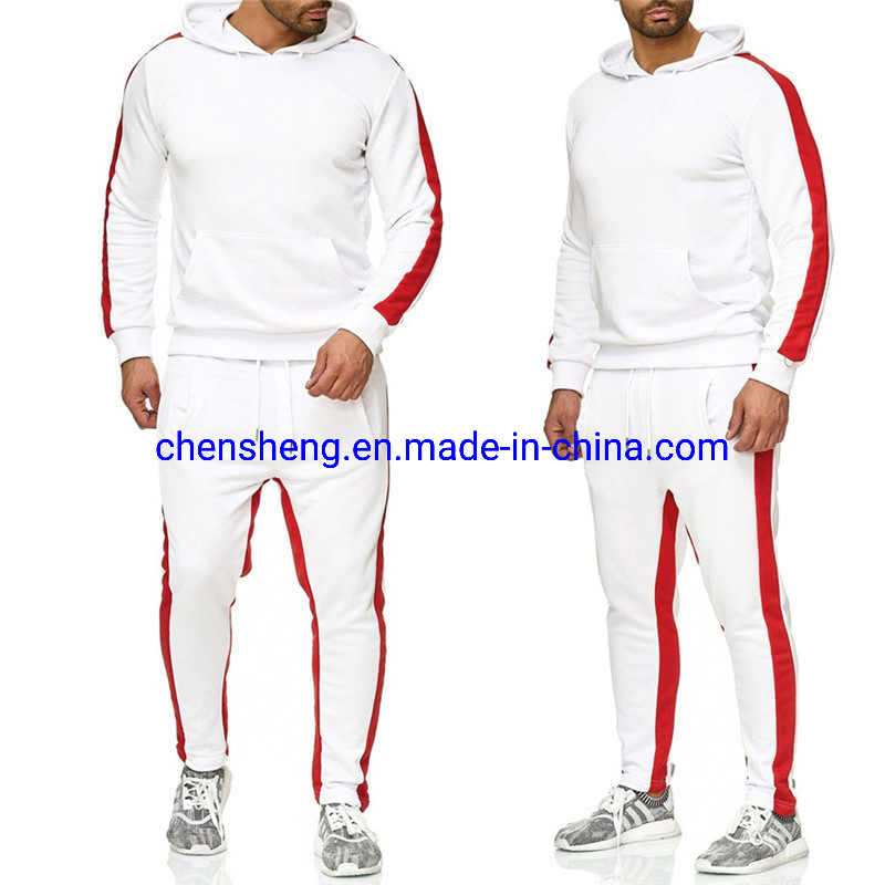 Autumn Winter Sweat Suits Men Casual Sports Suit Men's Fashion Plus Size Hooded Jacket Pants Set Men Joggers Sportswear Gym Wear