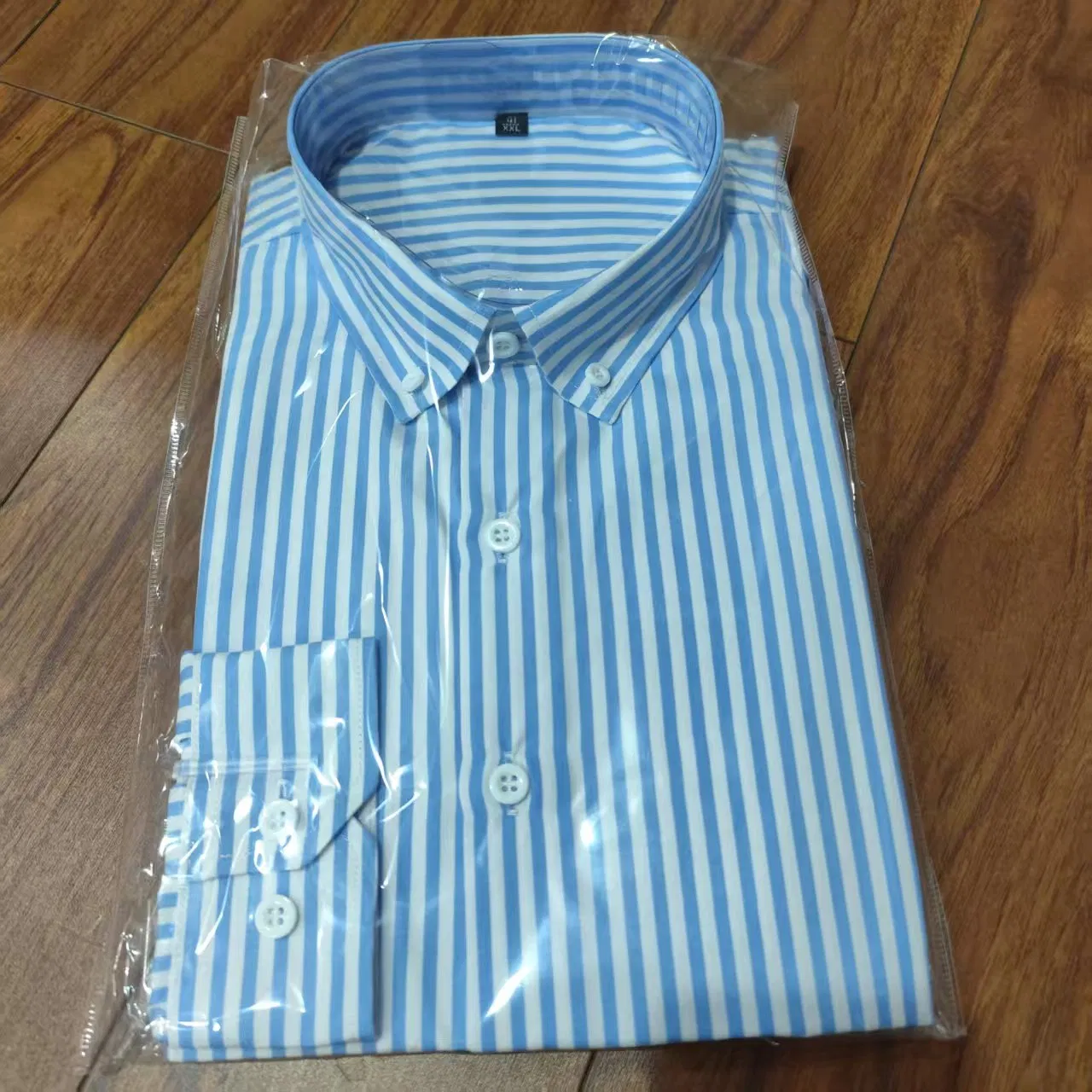 Factory Wholesale White Black Striped Men's Shirts Plus Size Clothing
